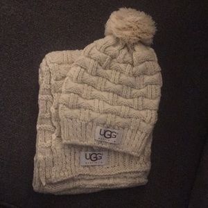 UGG beanie hat and scarf.